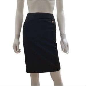 Gucci Black Logo Pencil Skirt